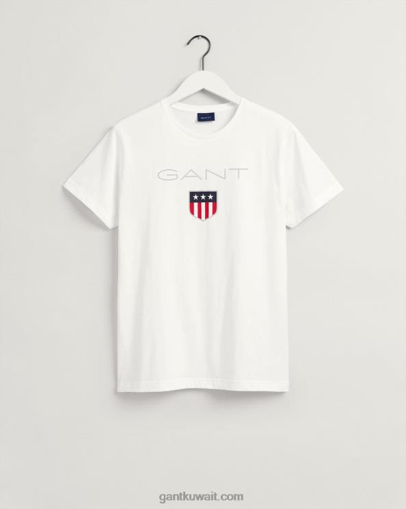 تي شيرت الدرع أبيض GANT رجال ZHL2Z142