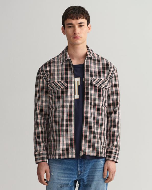 قميص من نسيج قطني طويل ومريح كريم GANT رجال ZHL2Z22