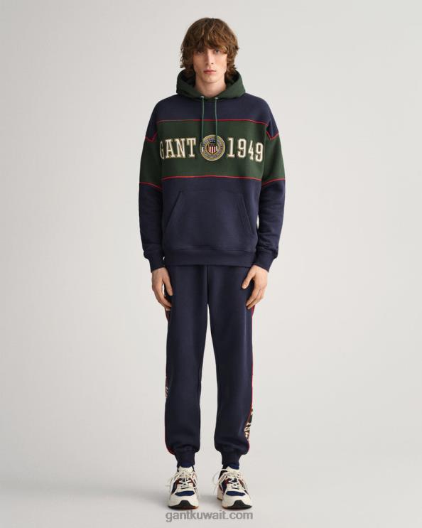 بنطال رياضي جانبي متباين المساء الأزرق GANT رجال ZHL2Z268