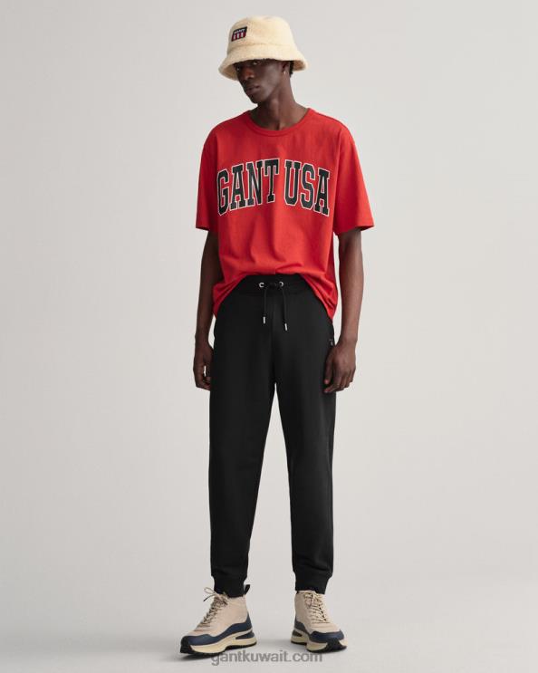 بنطال رياضي أصلي أسود GANT رجال ZHL2Z287