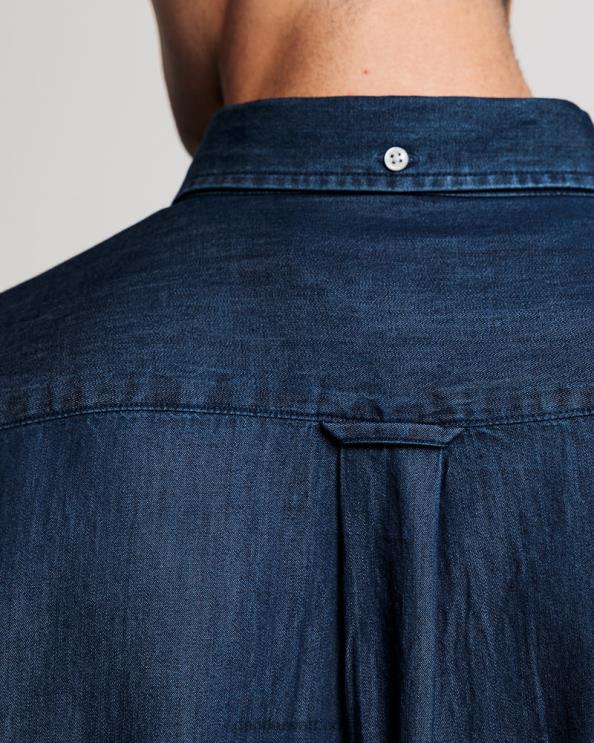 قميص نيلي متناسق نيلي داكن GANT رجال ZHL2Z33