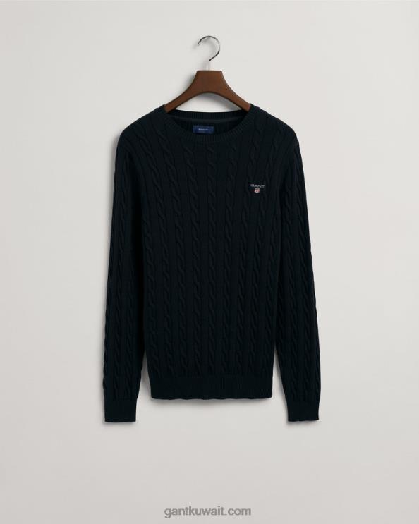 سترة من القطن برقبة دائرية المساء الأزرق GANT رجال ZHL2Z337