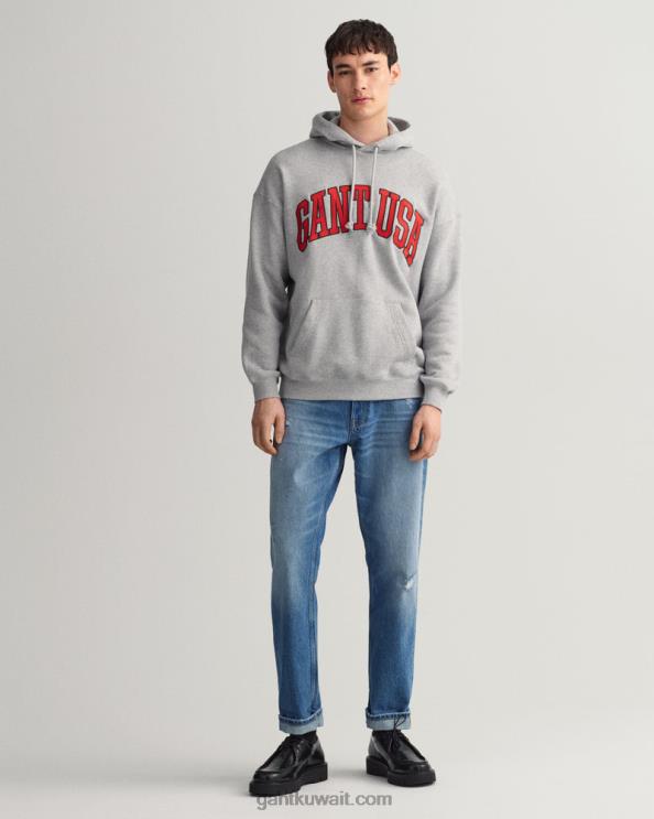 الجينز البالي والممزق منتصف خمر الأزرق GANT رجال ZHL2Z405