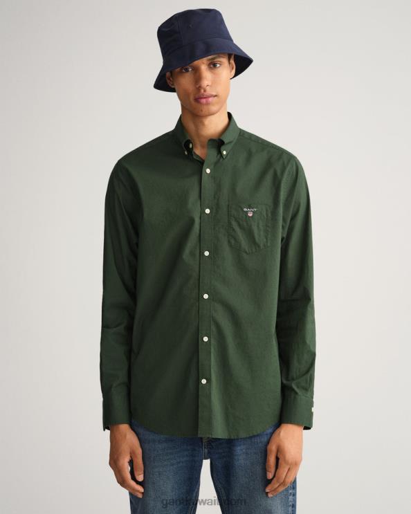 قميص بقماش واسع عادي العاصفة الخضراء GANT رجال ZHL2Z45