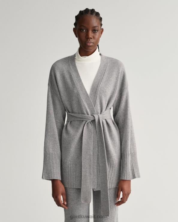 سترة التفاف صالة مزيج الرمادي GANT نحيف ZHL2Z696