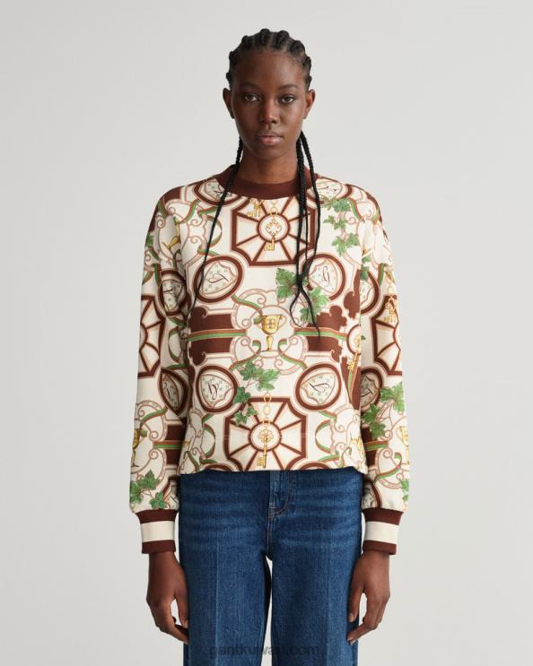 أمريكان لوكس طاقم الرقبة سترة حبوب الكاكاو GANT نحيف ZHL2Z712