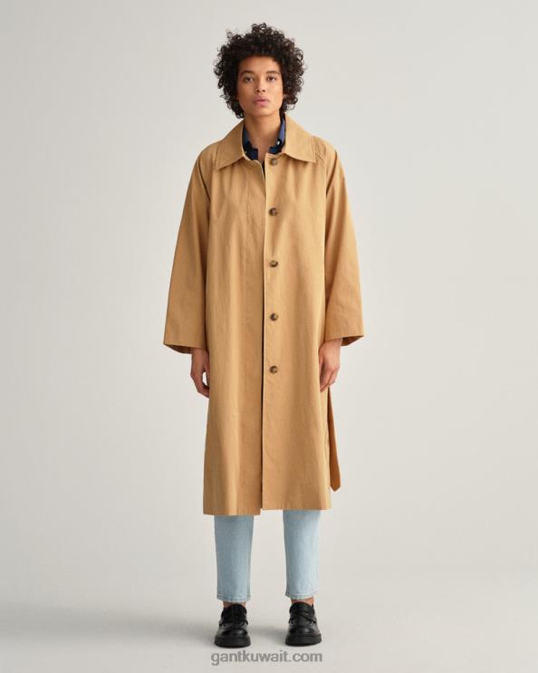 معطف سيارة من مزيج القطن توفي بيج GANT نحيف ZHL2Z753