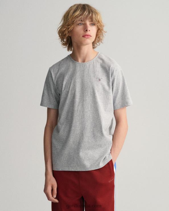 تي شيرت أصلي للمراهقين مزيج رمادي فاتح GANT شباب ZHL2Z798