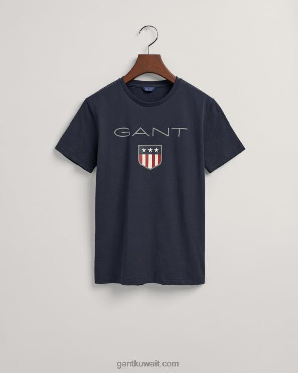 تي شيرت درع المراهقين المساء الأزرق GANT شباب ZHL2Z802