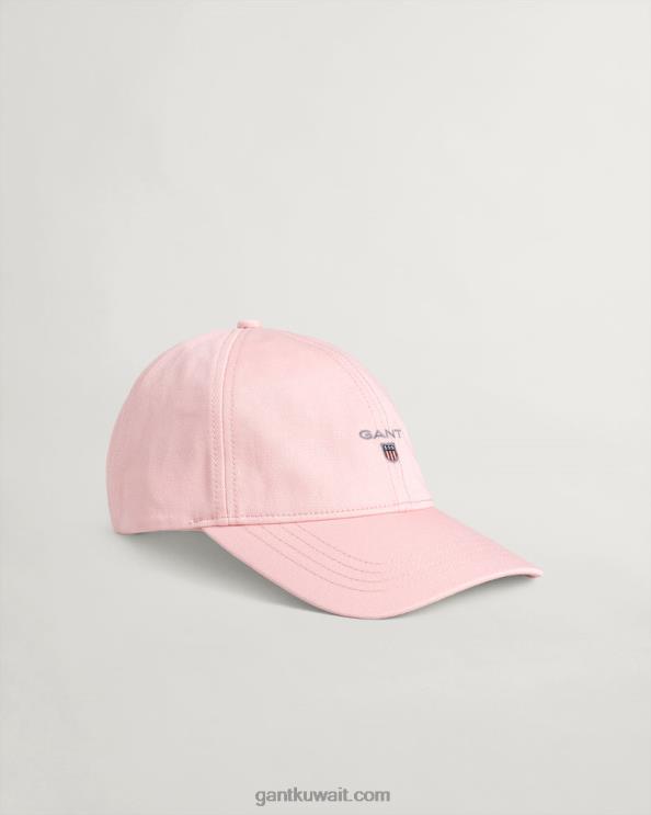 قبعة قطنية من نسيج قطني الوردي preppy GANT نحيف ZHL2Z792