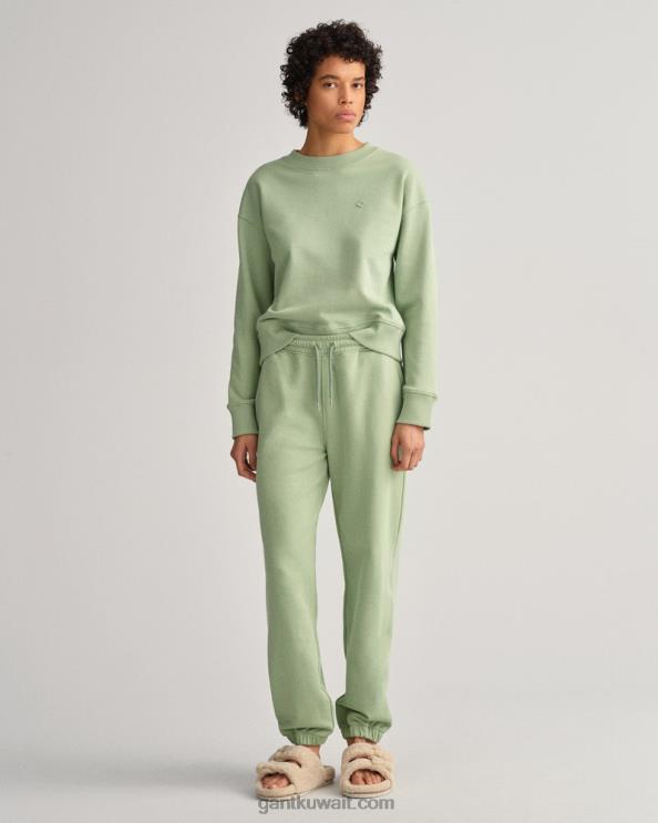 استرخاء صالح رمز ز sweatpants الأساسية الكافور الأخضر GANT نحيف ZHL2Z714