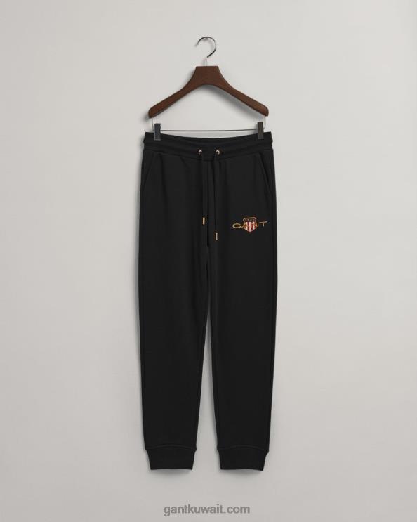 أرشيف درع sweatpants أسود GANT نحيف ZHL2Z727